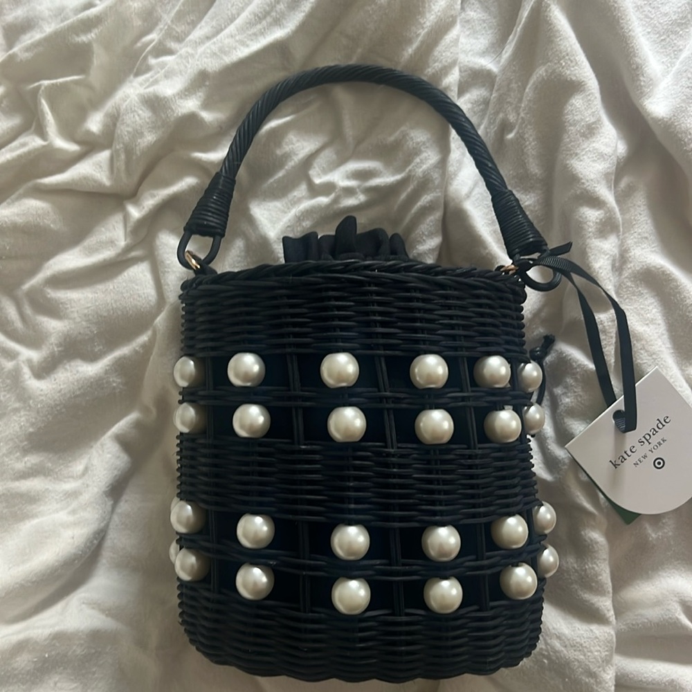 Target x kate spade Pearl Embellished Basket Bucket bag